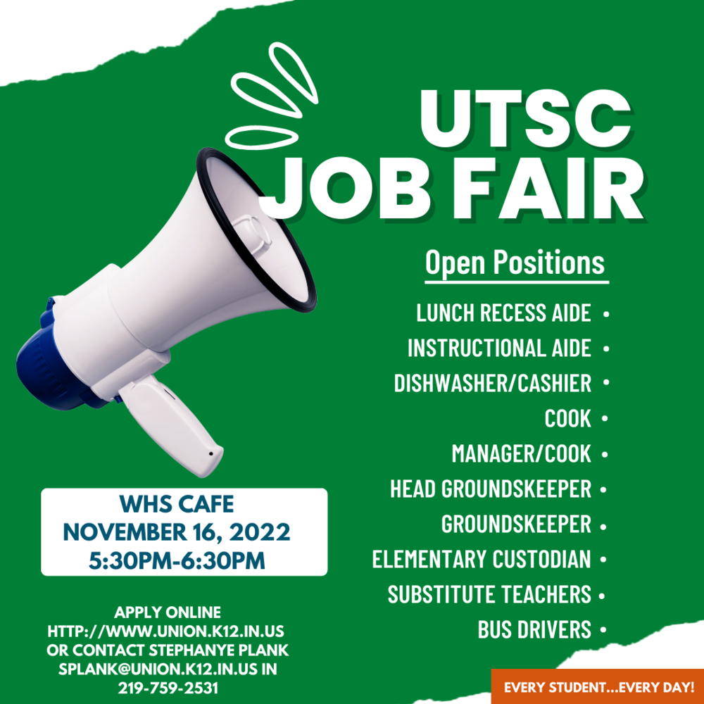 UTSC Job Fair 11/16/22
