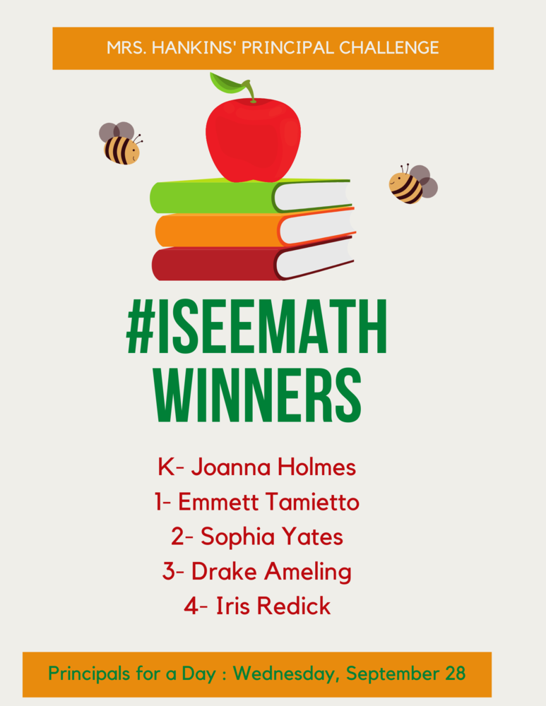 Principal Challenge Winners #ISeeMath