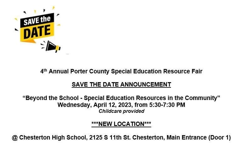 Porter County Special Education Resource Fair